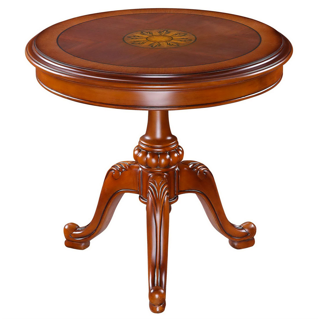 кофейный столик круглый деревянный