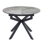 Стол обеденный раскладной Atlas Italy grey glossy